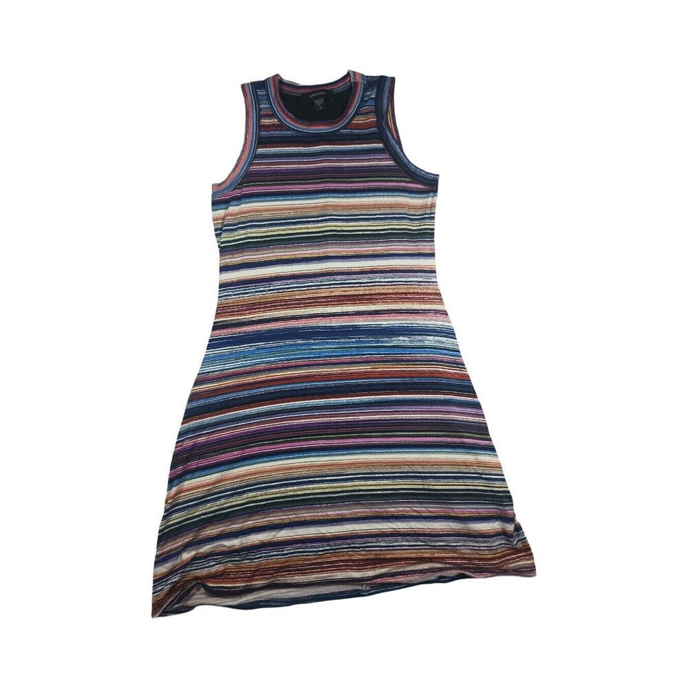 Karen Kane Sz S Lined Multicolor Sleeveless A Line Stretch Dress